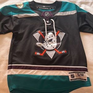 Youth Ducks hockey jersey